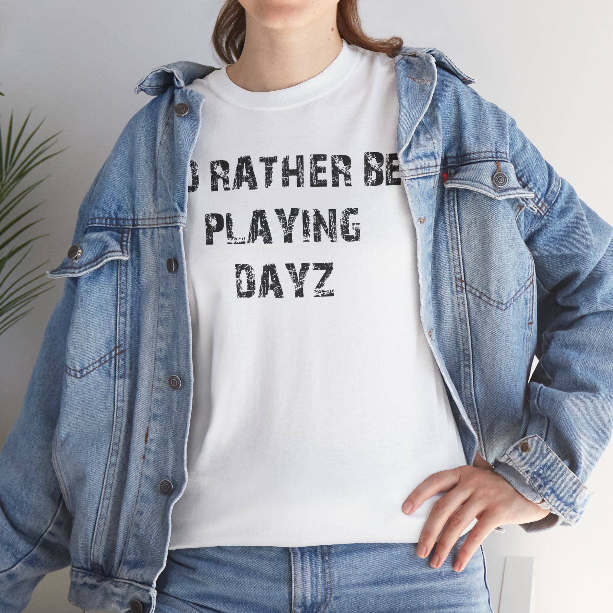 Dayz I'd Rather Be Playing Unisex Heavy Cotton Tee cups mugs cup Gamer Gift For Him Her Game Cup Cups Mugs Birthday Christmas Valentine's Anniversary Gifts