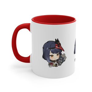 Kujou Sara Genshin Impact Accent Coffee Mug, 11oz Cups Mugs Cup Gift For Gamer Gifts Game Anime Fanart Fan Birthday Valentine's Christmas