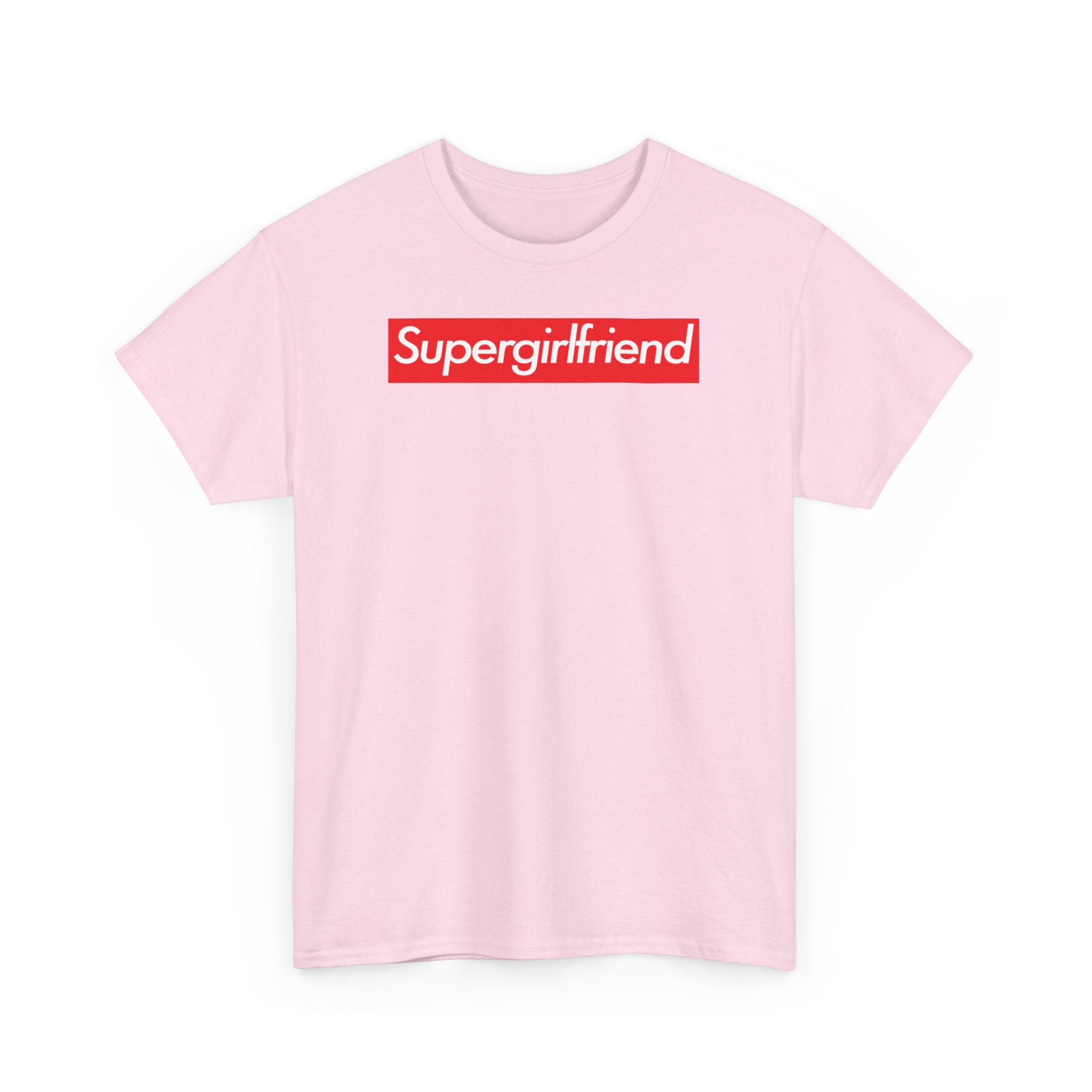 Supergirlfriend Unisex Heavy Cotton Tee Shirt T-shirt super Inspired Funny Girlfriend Girl Friend Appreciation Gift For Valentine Lover Love Valentine's Thank You Thankful Birthday Christmas
