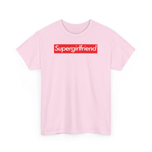 Supergirlfriend Unisex Heavy Cotton Tee Shirt T-shirt super Inspired Funny Girlfriend Girl Friend Appreciation Gift For Valentine Lover Love Valentine's Thank You Thankful Birthday Christmas