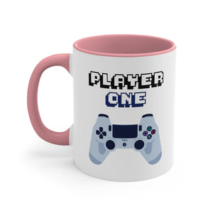 Player One & Two  Gamer Coffee Mug, 11oz Gamer Mug Couple Mug Gift For Him Gift For Her Valentine