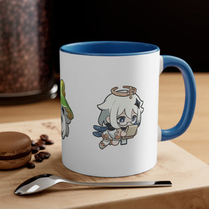 Paimon Genshin Impact Accent Coffee Mug, 11oz Cups Mugs Cup Gift For Gamer Gifts Game Anime Fanart Fan Birthday Valentine's Christmas