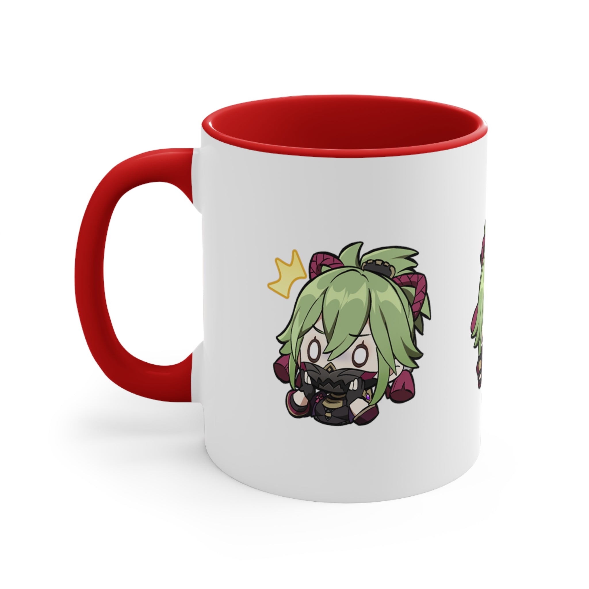 Kuki Genshin Impact Accent Coffee Mug, 11oz Cups Mugs Cup Gift For Gamer Gifts Game Anime Fanart Fan Birthday Valentine's Christmas