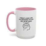 Load image into Gallery viewer, Terraria Gamer Mug — "I Might Look Like I’m Listening to You But In My Head I’m Playing Terraria" (11oz/15oz)
