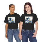 Load image into Gallery viewer, The Great Duck Off Kanagawa Wave T-shirt Unisex Heavy Cotton Tee Gift For Him Gift For Her Cute Japanese Couple Shirt Tshirt
