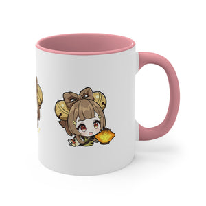 Yaoyao Genshin Impact Accent Coffee Mug, 11oz Cups Mugs Cup Gift For Gamer Gifts Game Anime Fanart Fan Birthday Valentine's Christmas