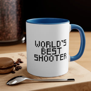 World's Best Shooter Accent Coffee Mug, 11oz
