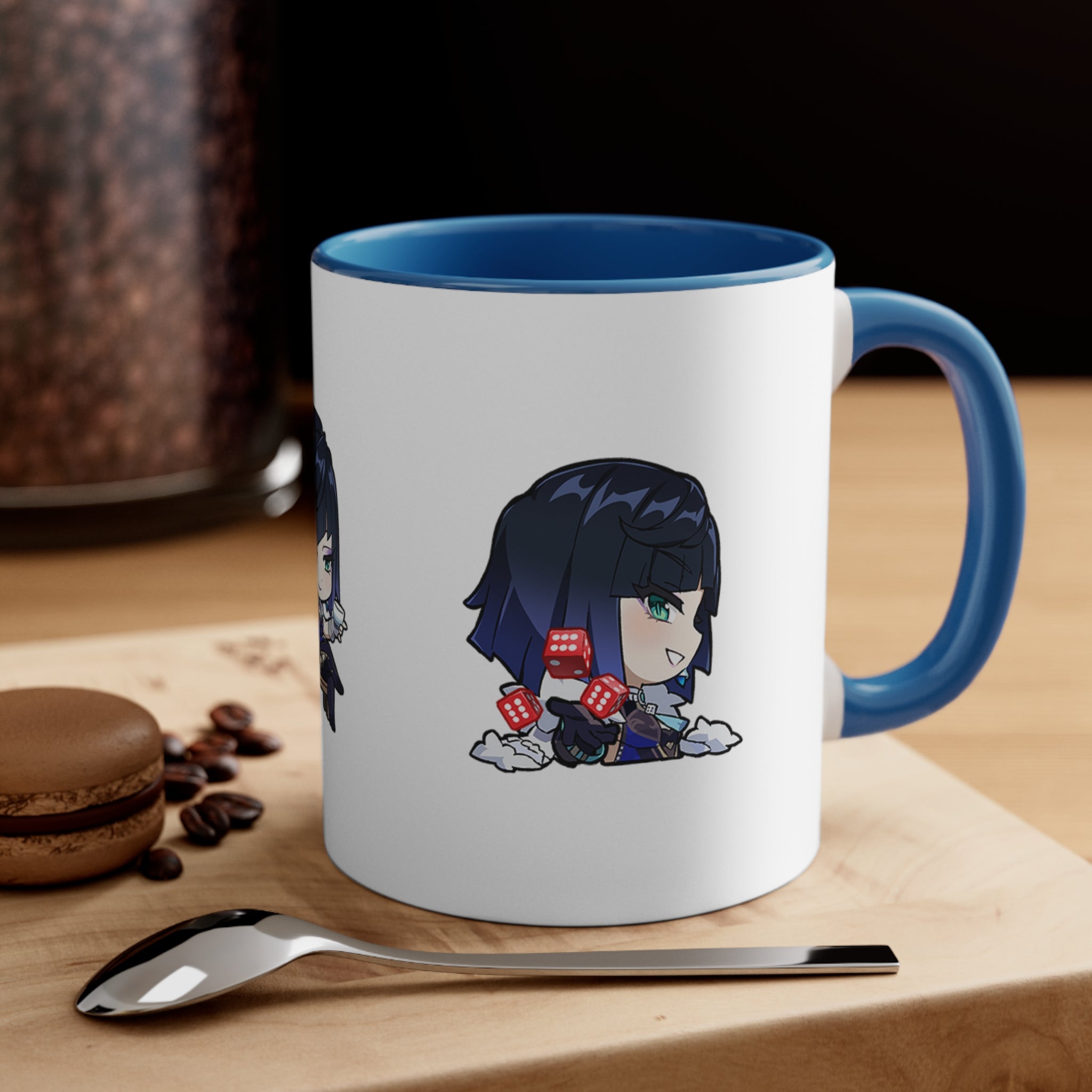 Yelan Genshin Impact Accent Coffee Mug, 11oz Cups Mugs Cup Gift For Gamer Gifts Game Anime Fanart Fan Birthday Valentine's Christmas
