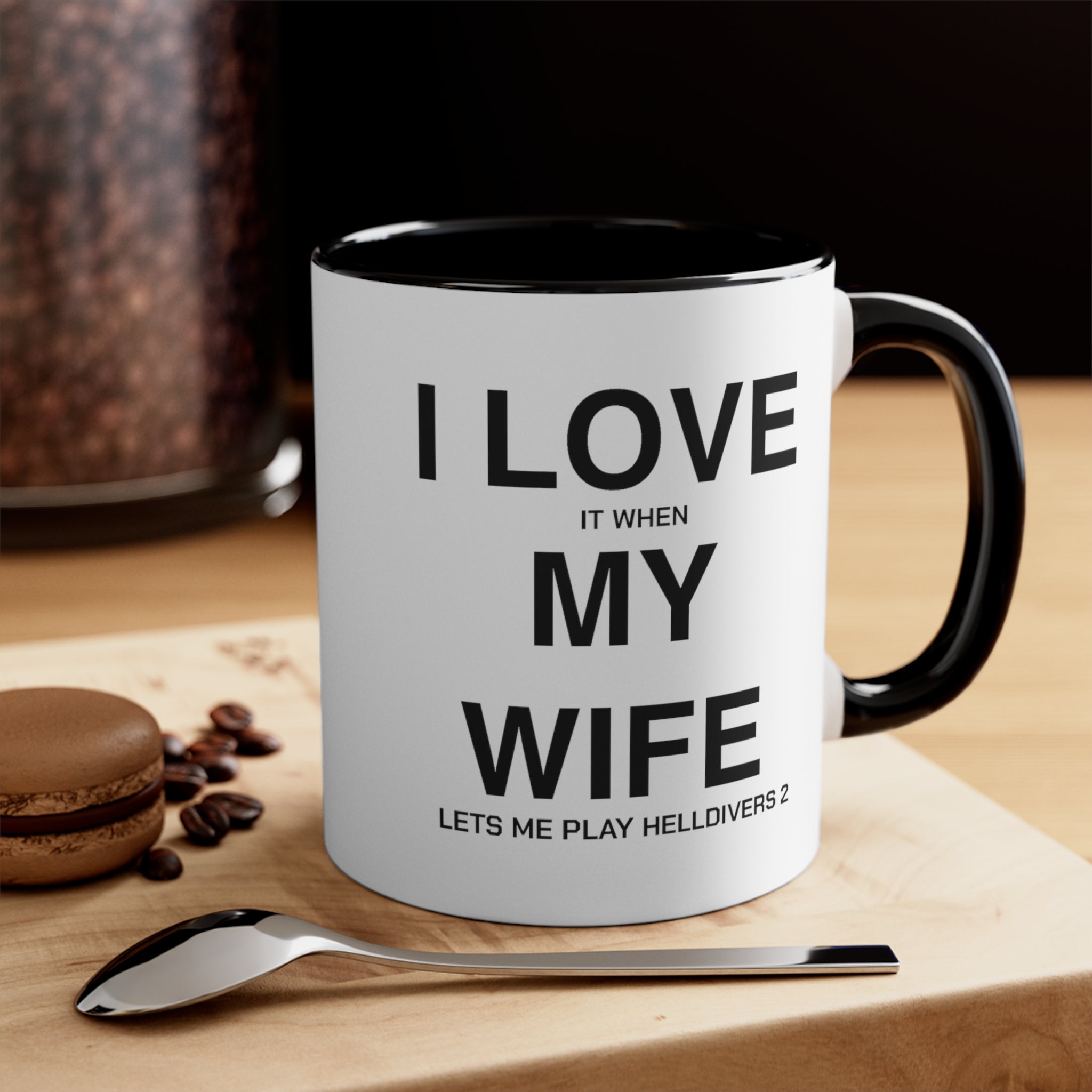 Helldivers 2 Wife Coffee Mug, 11oz I Love It When My Wife Let Me Play Helldivers 2 Gift For Husband Funny Joke Comedy Helldivers Cup Humor Humour