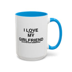 Load image into Gallery viewer, I Love My Girlfriend Coffee Mug — Romantic Black-Handle 11oz &amp; 15oz Gift
