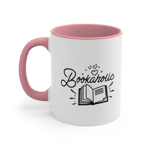 Bookaholic Funny Coffee Mug, 11oz Bookworm Book Worm Book Reader Joke Humour Humor Birthday Christmas Valentine's Gift Cup