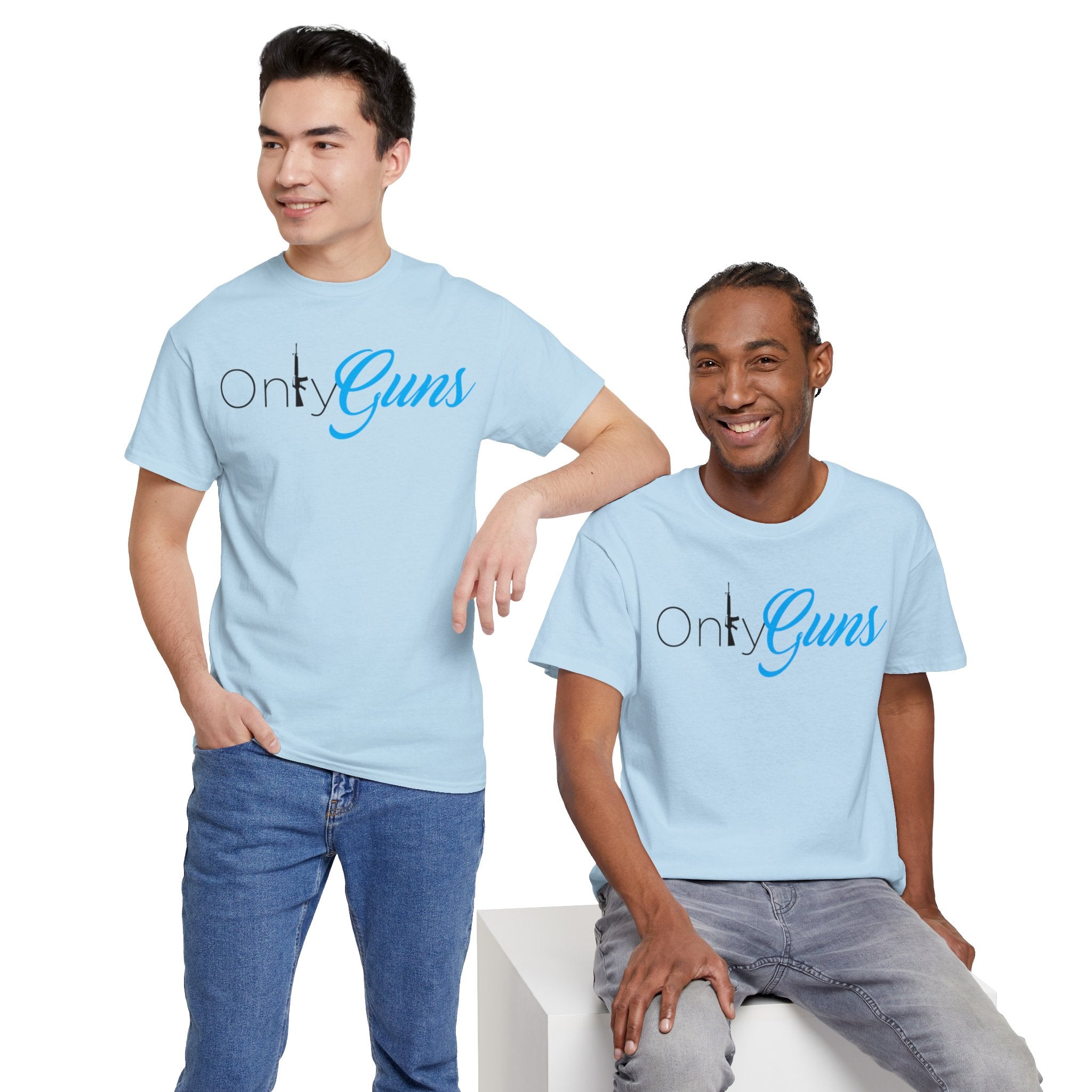 Onlyguns V2 Onlyfans Inspired Funny Unisex Heavy Cotton Tee