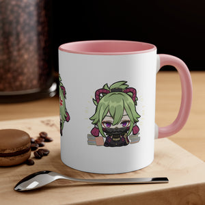 Kuki Genshin Impact Accent Coffee Mug, 11oz Cups Mugs Cup Gift For Gamer Gifts Game Anime Fanart Fan Birthday Valentine's Christmas