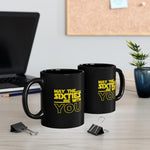 Load image into Gallery viewer, May the Sixties be with you Black Mug (11oz, 15oz)
