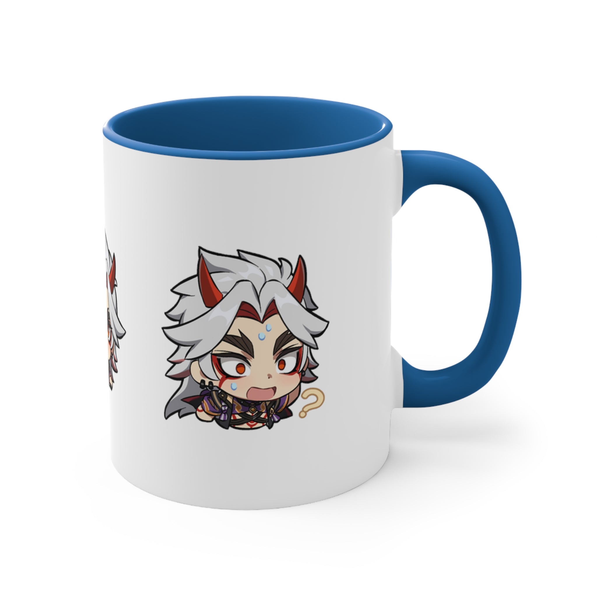 Arataki Itto Genshin Impact Accent Coffee Mug, 11oz Cups Mugs Cup Gift For Gamer Gifts Game Anime Fanart Fan Birthday Valentine's Christmas