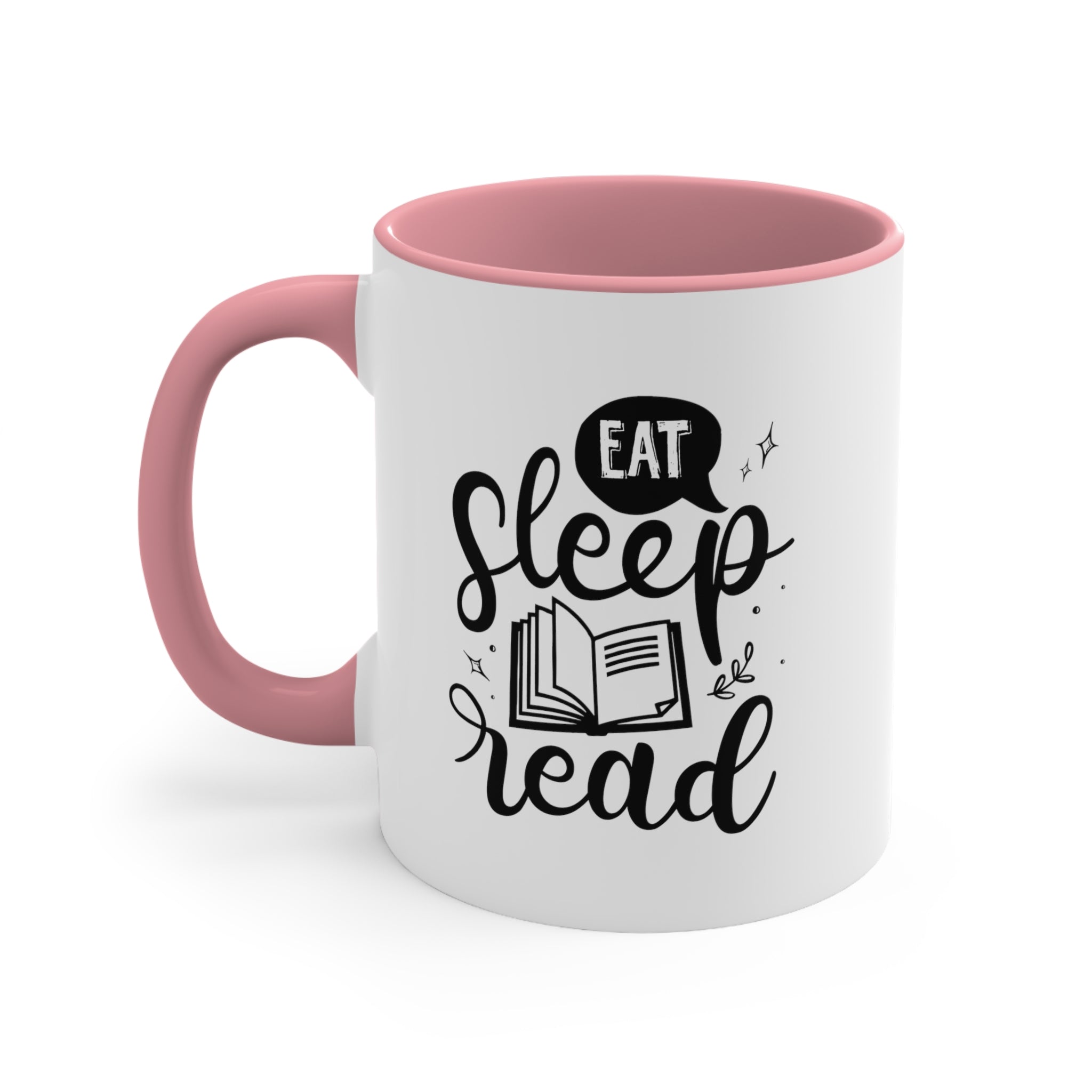 Eat Sleep Read Funny Coffee Mug, 11oz Bookworm Book Worm Book Reader Joke Humour Humor Birthday Christmas Valentine's Gift Cup