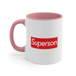 Load image into Gallery viewer, Superson Accent Coffee Mug, 11oz super Inspired Funny Child Children Appreciation Gift For Sons Son Thank You Thankful Birthday Christmas
