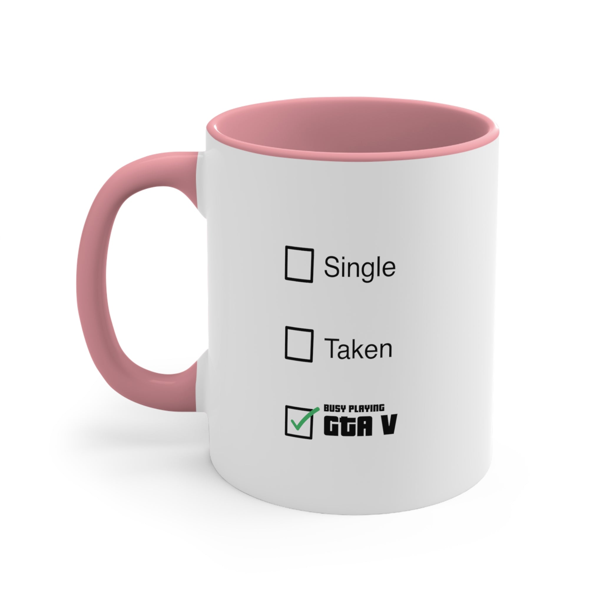 GTA 5 Taken Single Coffee Mug, 11oz Funny Cup Gift For Him Gift For Her Birthday Christmas Valentin Mug