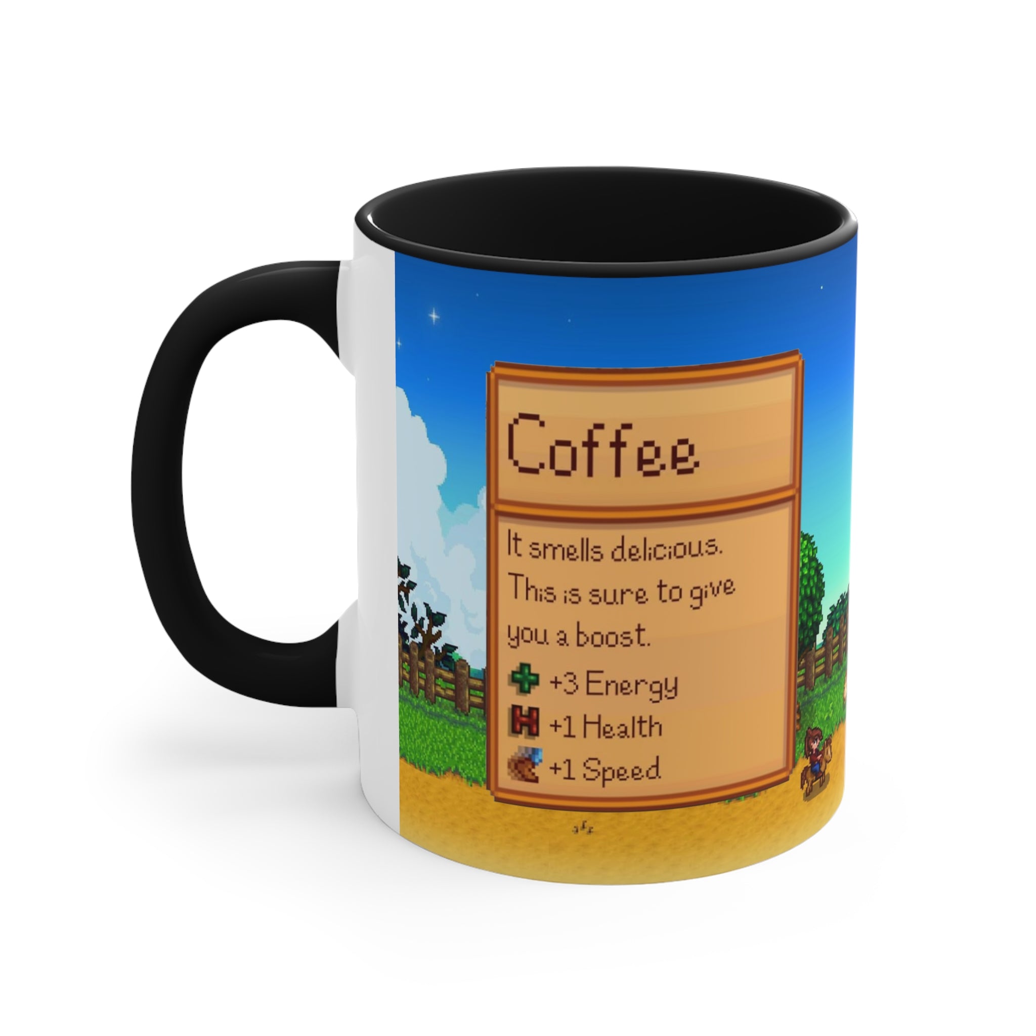 Stardew Valley Accent Coffee Mug, Stardew Valley Gift, Valley Coffee Mug, Stardew Valley Game, Stardew Valley Cup, Stardew Mug, Video Game Mug, Gamer Mug