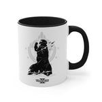 Load image into Gallery viewer, Helldivers 2 Coffee Mug, 11oz  Black &amp; White Artistic Art Poster Design Minimalistic Gift Gamer Game Fanart Abstract Graphic Democracy Liberty Birthday Christmas
