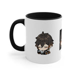 Load image into Gallery viewer, Zhong Li Genshin Impact Accent Coffee Mug, 11oz Cups Mugs Cup Gift For Gamer Gifts Game Anime Fanart Fan Birthday Valentine&#39;s Christmas
