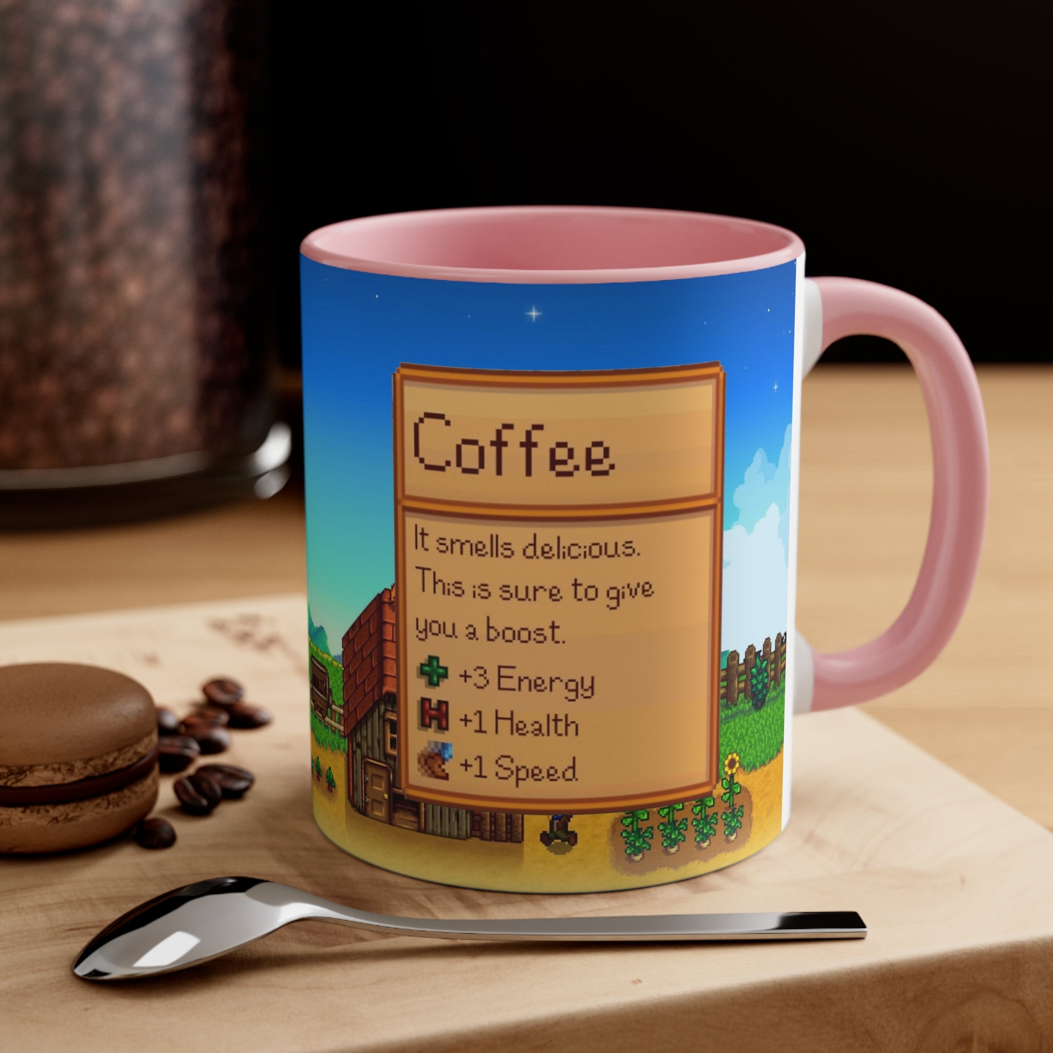 Stardew Valley Accent Coffee Mug, Stardew Valley Gift, Valley Coffee Mug, Stardew Valley Game, Stardew Valley Cup, Stardew Mug, Video Game Mug, Gamer Mug