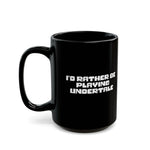 Load image into Gallery viewer, Undertale Gamer Mug — "I'd Rather Be Playing Undertale" Black Coffee Cup (11oz/15oz)
