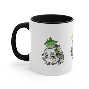 Nahida Genshin Impact Accent Coffee Mug, 11oz Cups Mugs Cup Gift For Gamer Gifts Game Anime Fanart Fan Birthday Valentine's Christmas