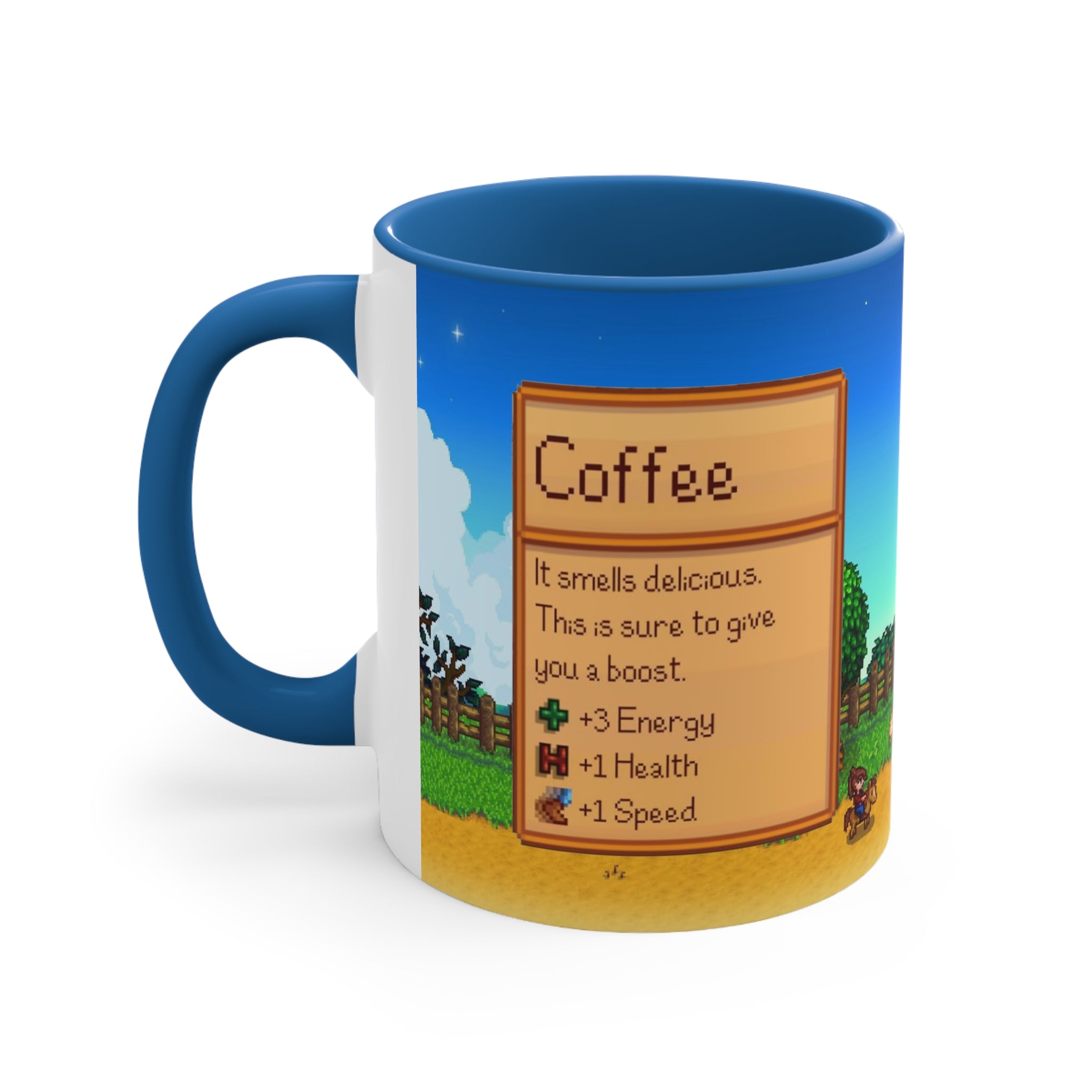 Stardew Valley Accent Coffee Mug, Stardew Valley Gift, Valley Coffee Mug, Stardew Valley Game, Stardew Valley Cup, Stardew Mug, Video Game Mug, Gamer Mug