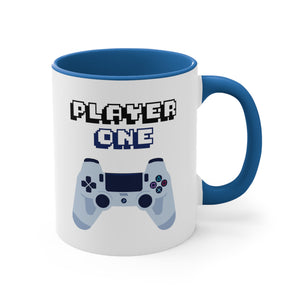 Player One & Two  Gamer Coffee Mug, 11oz Gamer Mug Couple Mug Gift For Him Gift For Her Valentine