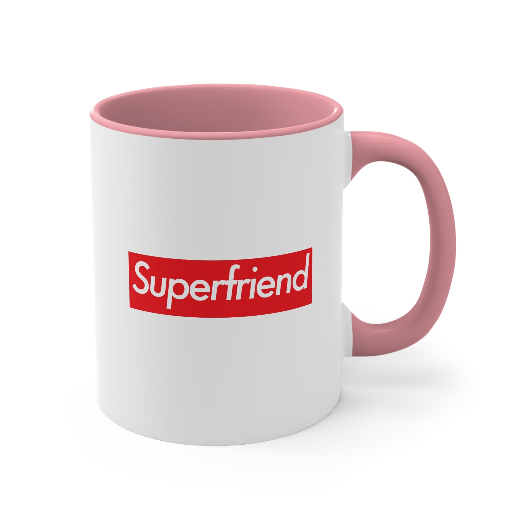 Superfriend Accent Coffee Mug, 11oz super Inspired Funny Friend Friends Appreciation Gift For Colleague Thank You Thankful Birthday Christmas