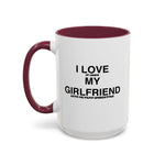 Load image into Gallery viewer, I Love My Girlfriend Coffee Mug — Romantic Black-Handle 11oz &amp; 15oz Gift
