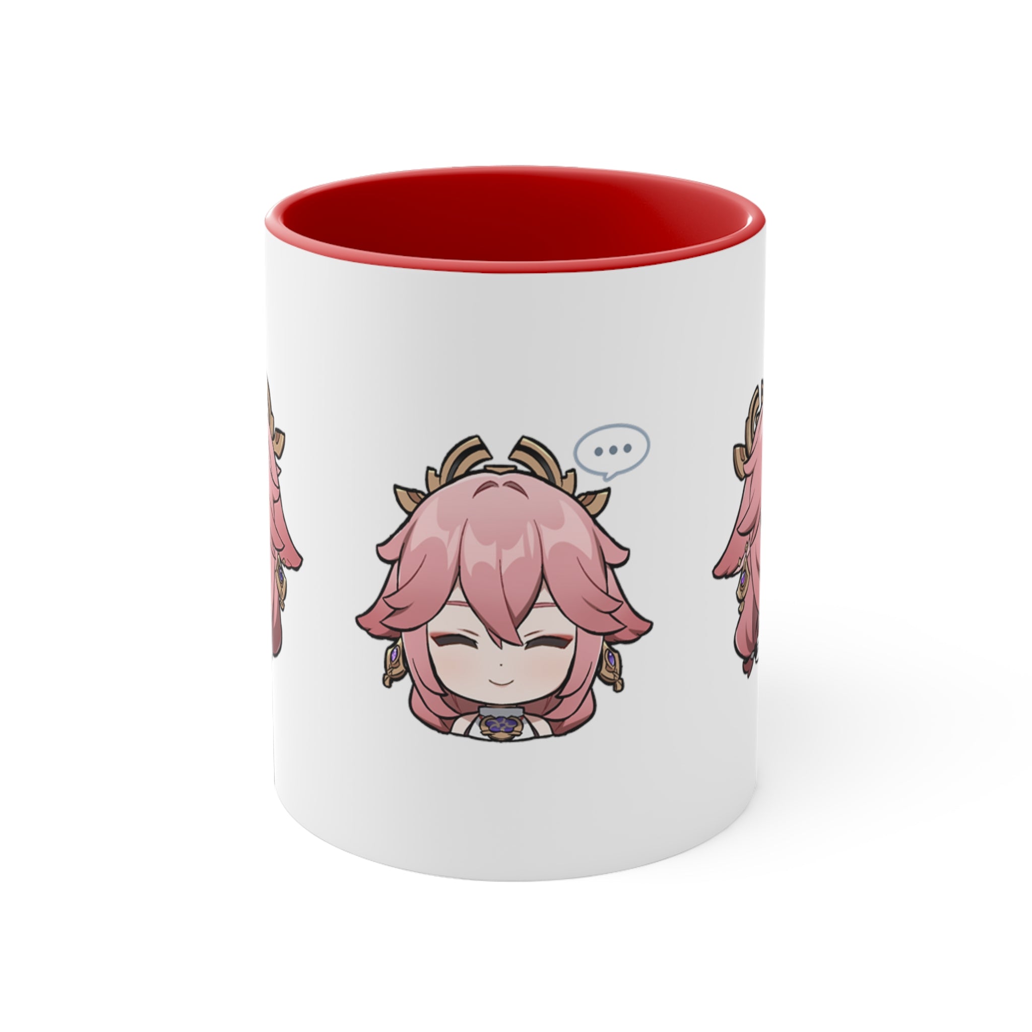 Yae Miko Genshin Impact Accent Coffee Mug, 11oz Cups Mugs Cup Gift For Gamer Gifts Game Anime Fanart Fan Birthday Valentine's Christmas