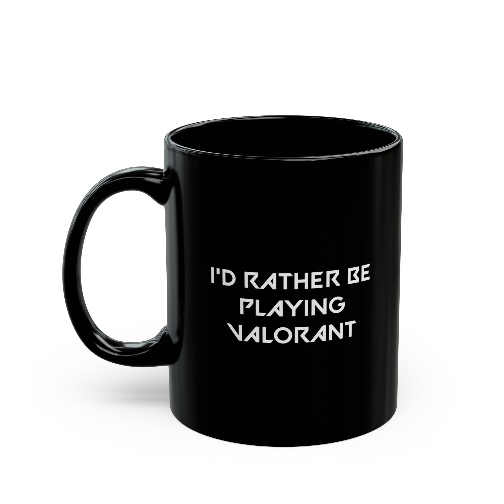 Valorant I'd Rather Be Playing Black Mug (11oz, 15oz) Mugs Cups Cup Gamer Gift For Him Her Game Cup Cups Mugs Birthday Christmas Valentine's Anniversary Gifts