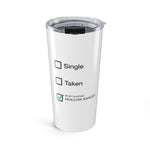 Load image into Gallery viewer, 20oz Tumbler - "Busy Playing Hollow Knight" Novelty Travel Cup
