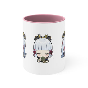 Ayaka Genshin Impact Accent Coffee Mug, 11oz Cups Mugs Cup Gift For Gamer Gifts Game Anime Fanart Fan Birthday Valentine's Christmas