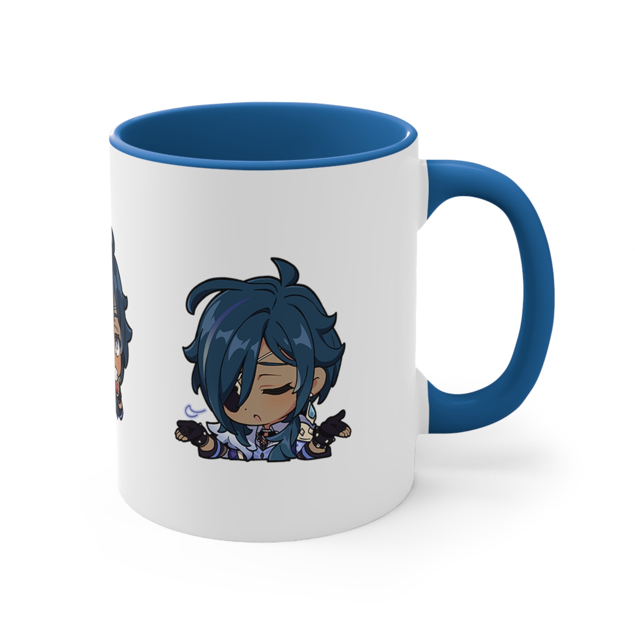 Kaeya Genshin Impact Accent Coffee Mug, 11oz Cups Mugs Cup Gift For Gamer Gifts Game Anime Fanart Fan Birthday Valentine's Christmas