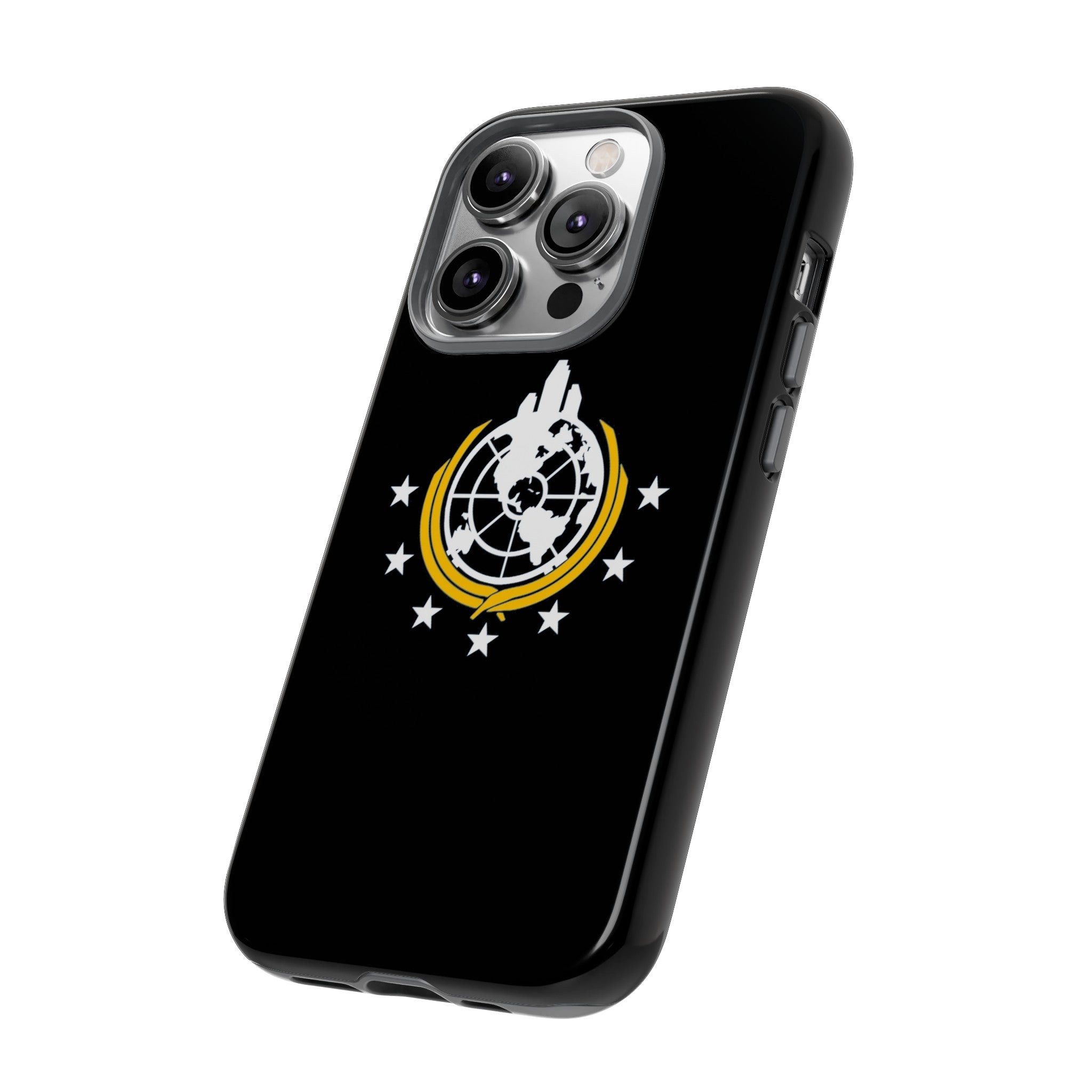 Helldivers 2 Superearth Flag Black Edition Tough Phone Cases Helldiver Gift For Him Her Gamer Game Gifts Birthday Mobile Case Cool Cute Funny Christmas Valentine's