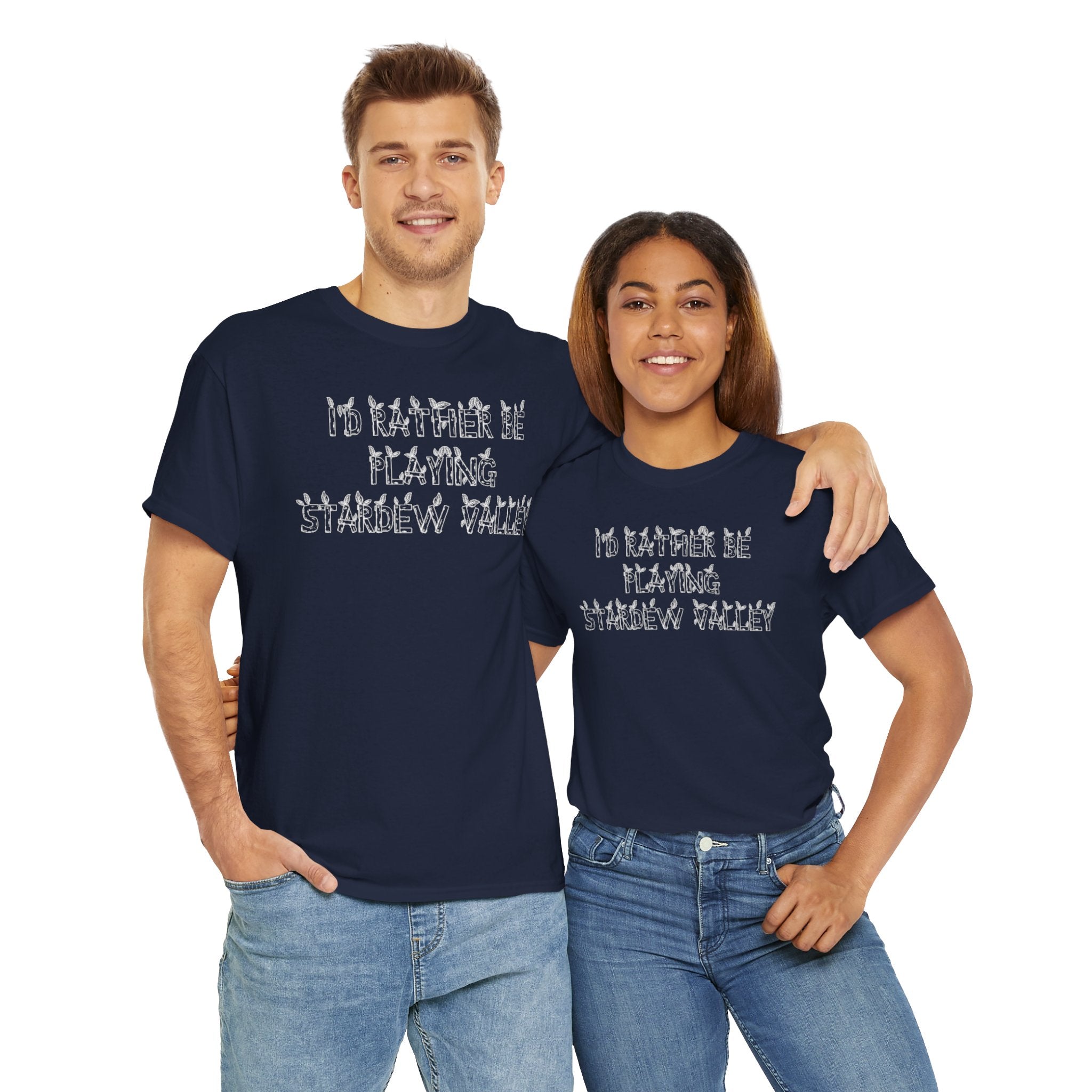 Stardew Valley I'd Rather Be Playing Unisex Heavy Cotton Tee