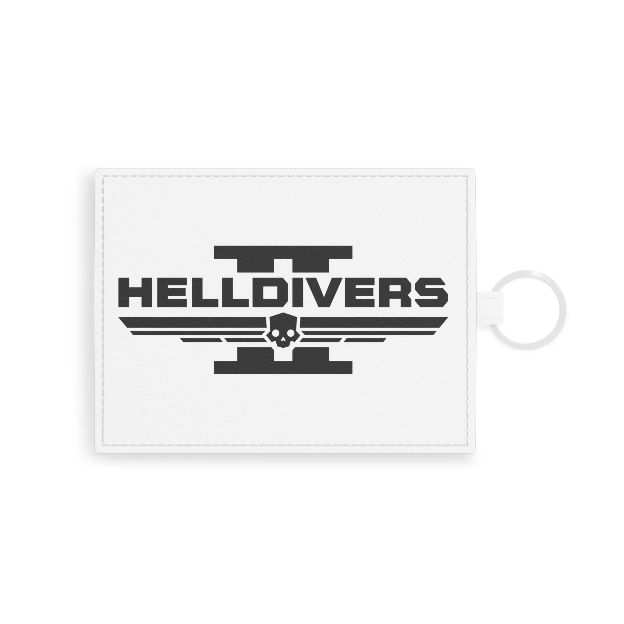Helldivers 2 Saffiano Leather Card Holder Gift For Helldivers Gamer Wallet Cards Storage Game Logo Cool White Birthday Valentine's Christmas