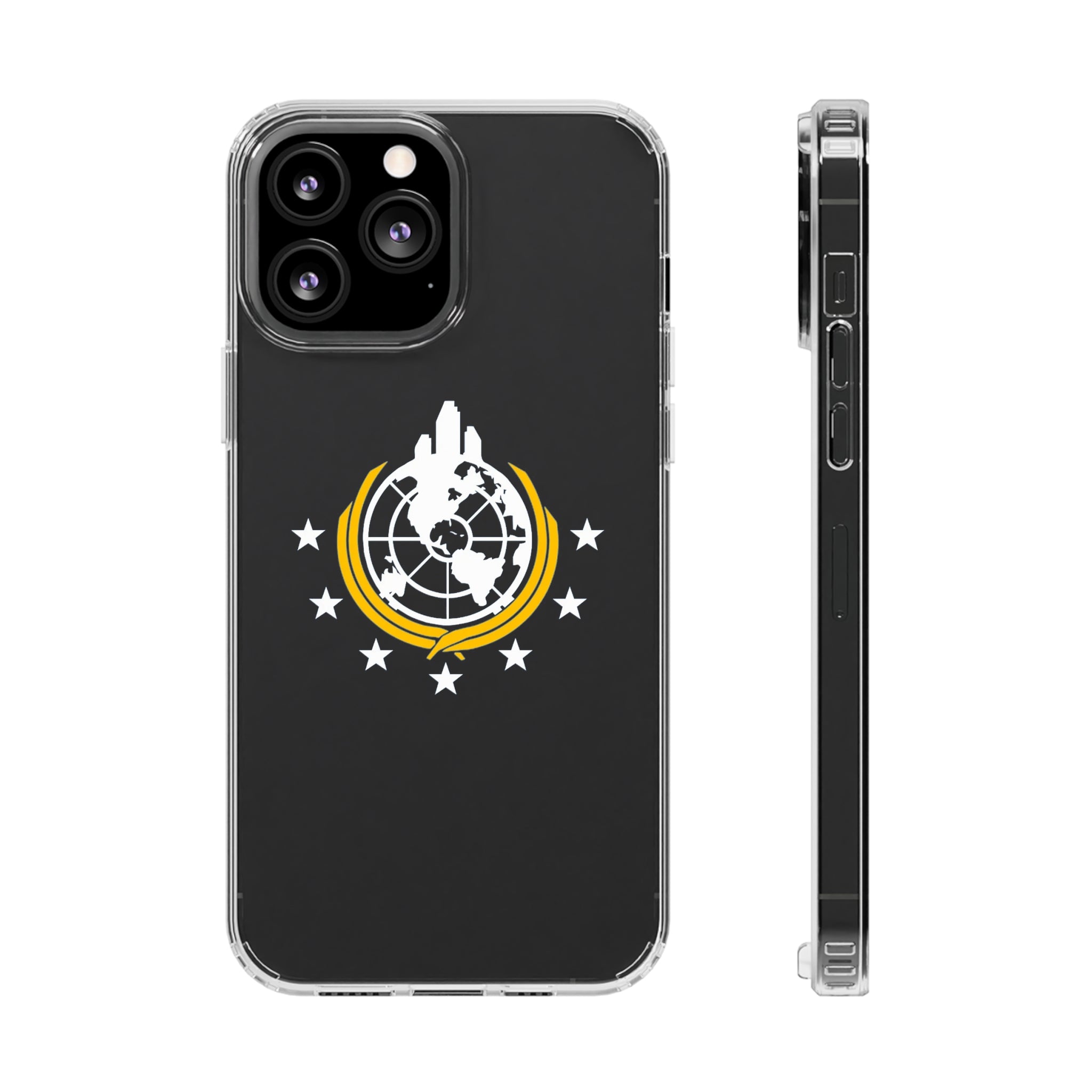 Helldivers 2 Superearth Phone Clear Cases Helldiver Funny Cute Cool Gift For Gamer Game Him Her Logo Birthday Gifts Mobile Case