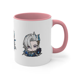 Neuvillette Genshin Impact Accent Coffee Mug, 11oz  Cups Mugs Cup Gift For Gamer Gifts Game Anime Fanart Fan Birthday Valentine's Christmas