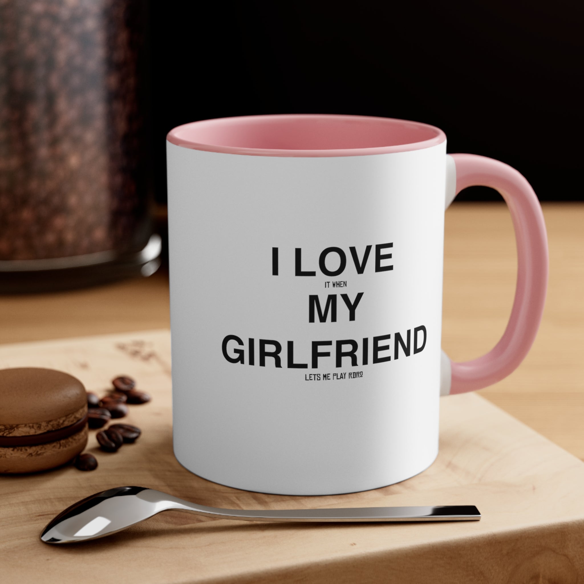 RDR2 Red Dead Redemption 2 Funny Coffee Mug, 11oz I Love My Girlfriend Valentine's Birthday Christmas Gift For Her Gift For Him