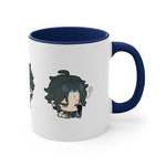 Load image into Gallery viewer, Xiao Genshin Impact Accent Coffee Mug, 11oz Cups Mugs Cup Gift For Gamer Gifts Game Anime Fanart Fan Birthday Valentine&#39;s Christmas
