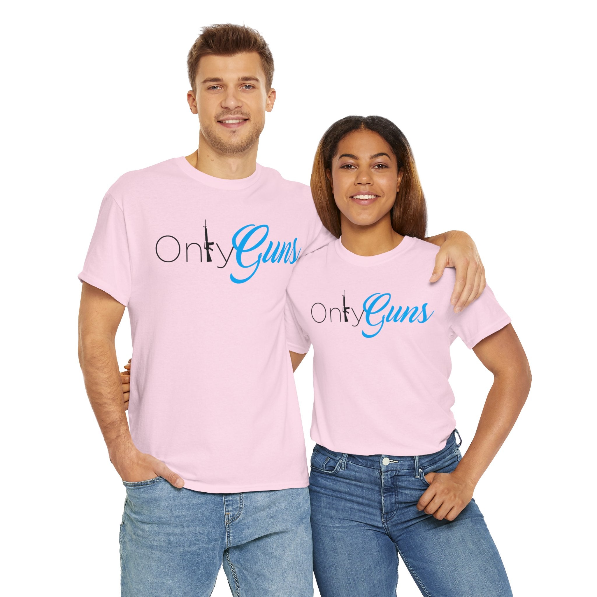 Onlyguns V2 Onlyfans Inspired Funny Unisex Heavy Cotton Tee