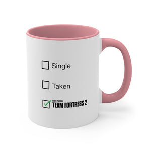Team Fortress 2 Single Taken Coffee Mug, 11oz Gift For Him Gift For Her Game Christmas Birthday Valentine