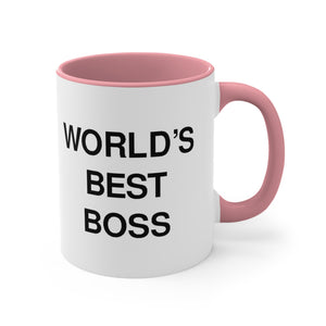 The Office World's Best Boss Accent Coffee Mug, 11oz