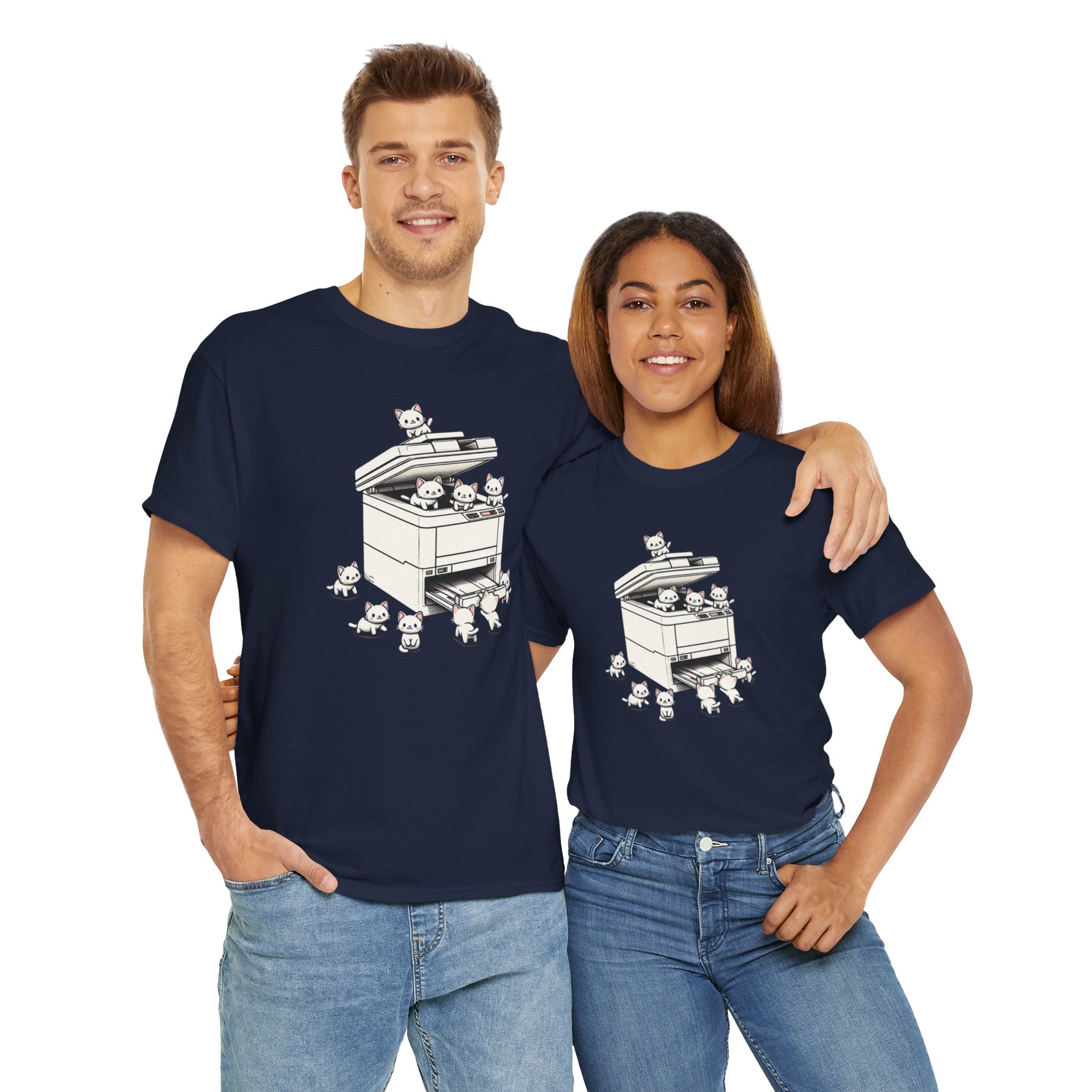 Copy Cats T-Shirt Unisex Heavy Cotton Tee Gift For Him Gift For Her Cute Shirt Couple Birthday Christmas TShirt Photocopier
