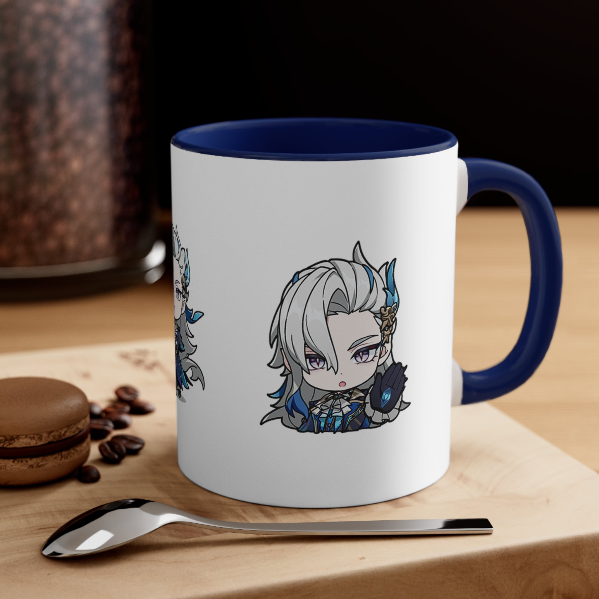 Neuvillette Genshin Impact Accent Coffee Mug, 11oz  Cups Mugs Cup Gift For Gamer Gifts Game Anime Fanart Fan Birthday Valentine's Christmas