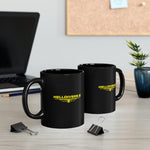 Load image into Gallery viewer, Helldivers 2 Logo Black Mug (11oz, 15oz) Gift For Him Gift For Her Gamer Game Gift Cup Funny Logo
